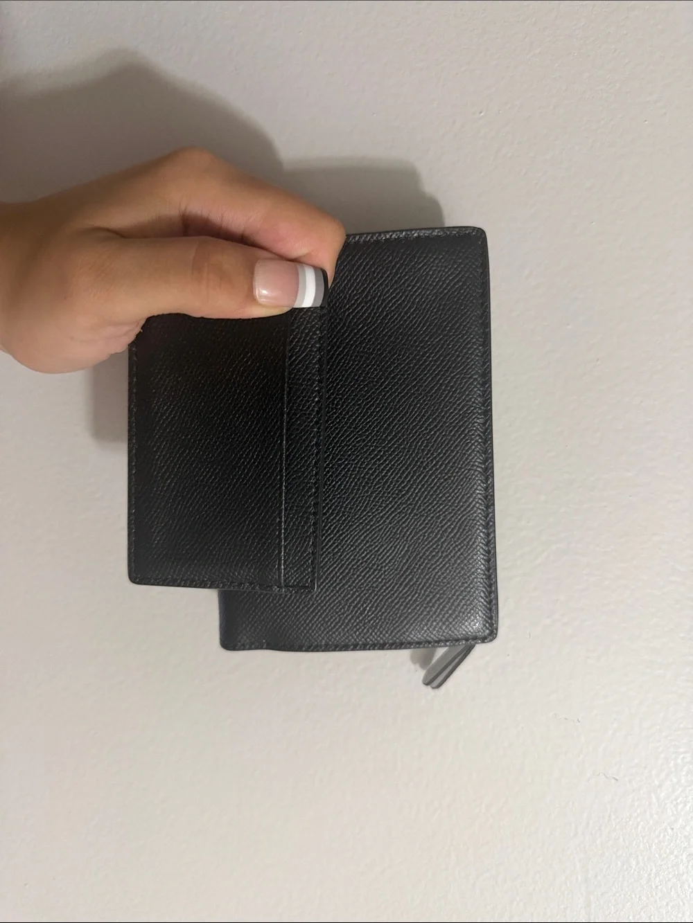 Michael Kors Black Saffiano Leather Zip Card Case